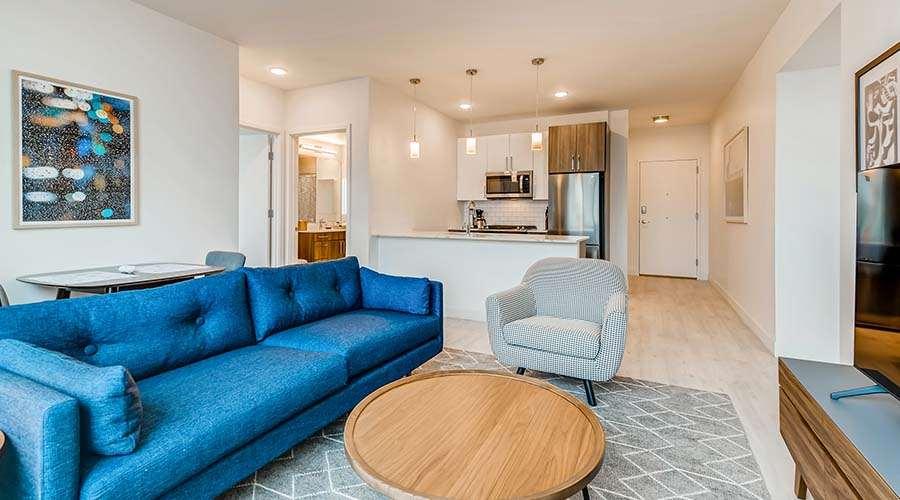 אפרטהוטל שיקגו Sentral Michigan Avenue חדר תמונה Interior of a typical apartment