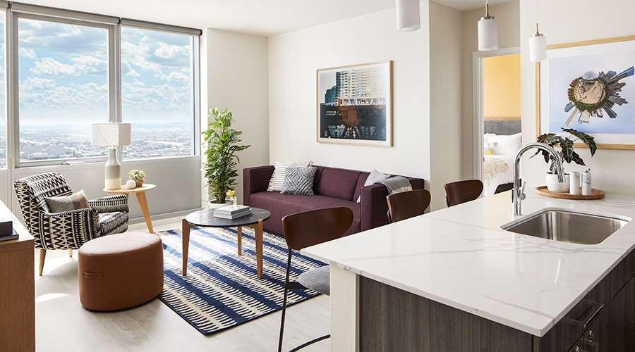 אפרטהוטל שיקגו Sentral Michigan Avenue חדר תמונה Interior of a typical apartment