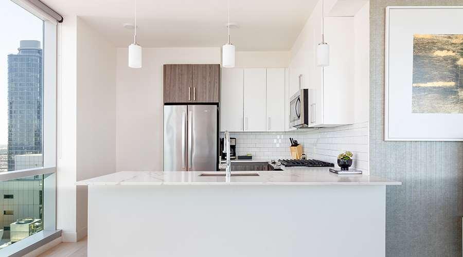 אפרטהוטל שיקגו Sentral Michigan Avenue מראה חיצוני תמונה A kitchen in a typical apartment