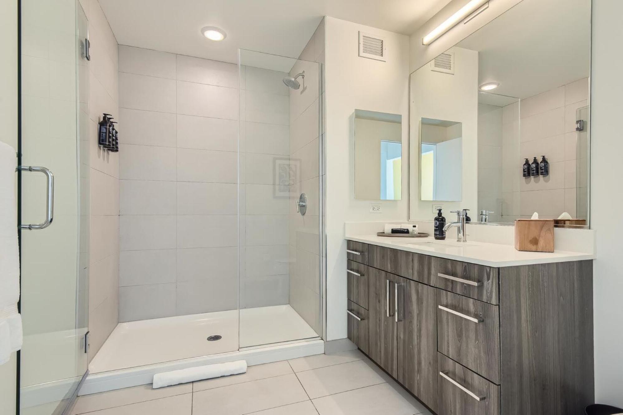 אפרטהוטל שיקגו Sentral Michigan Avenue מראה חיצוני תמונה A walk-in shower